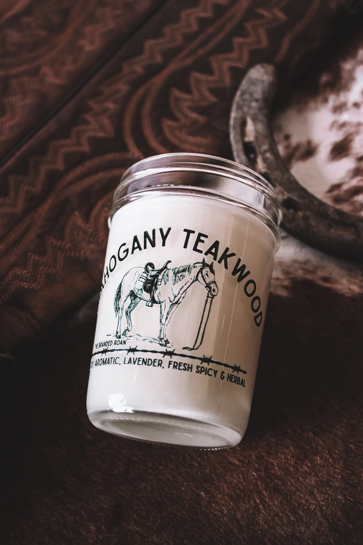 8oz Mahogany Teakwood Candle