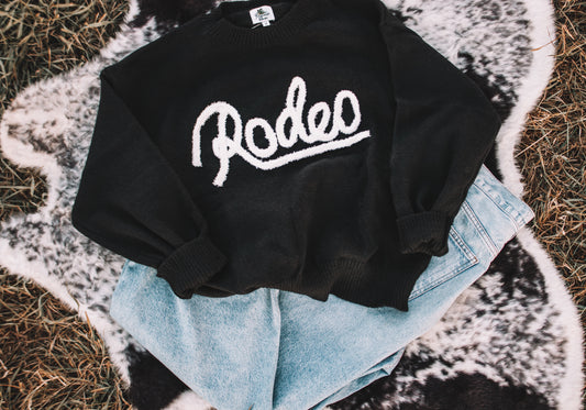Black Rodeo Knitted Sweater