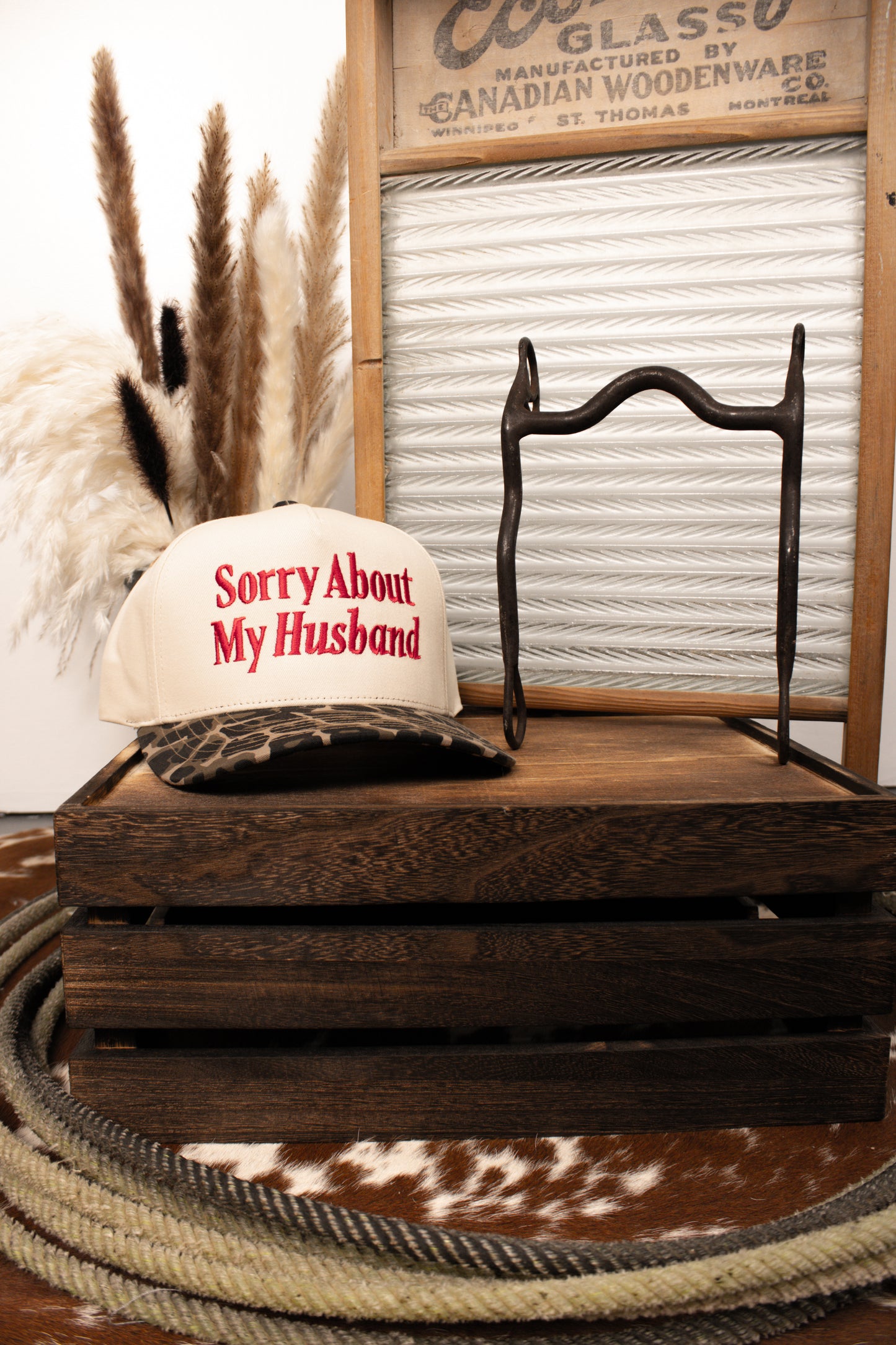 Cheetah Sorry About My Husband Cap