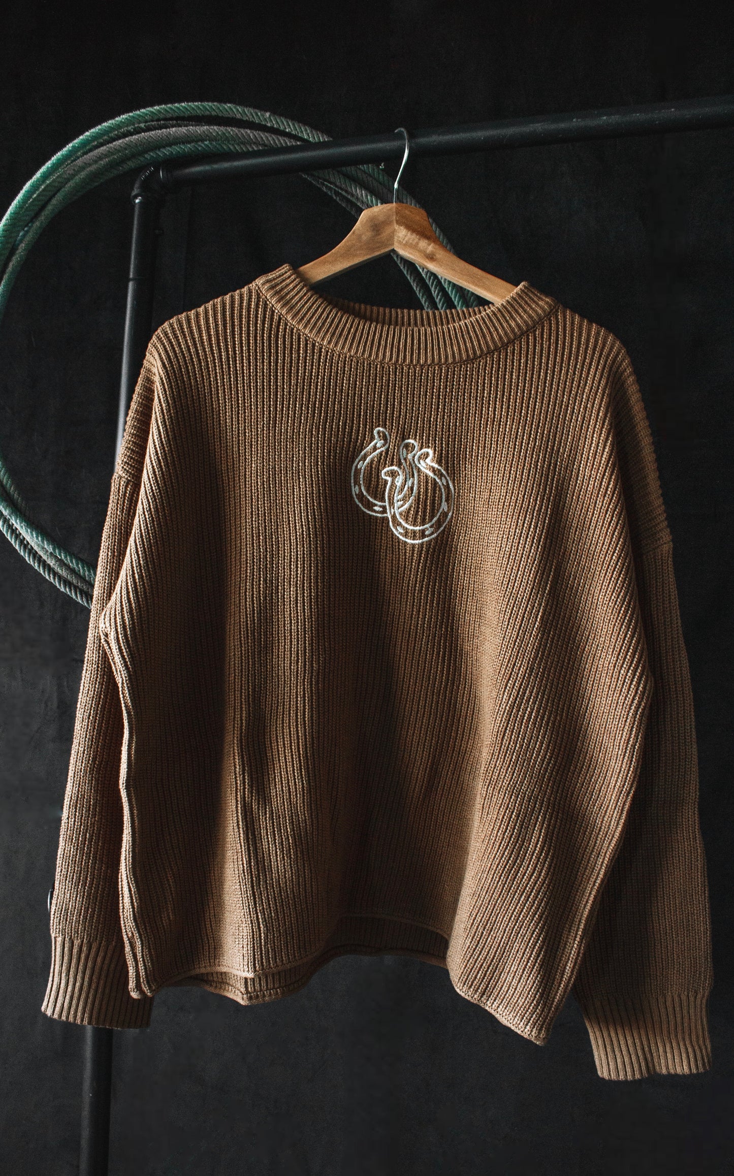 Embroidery Horse Shoes Sweater