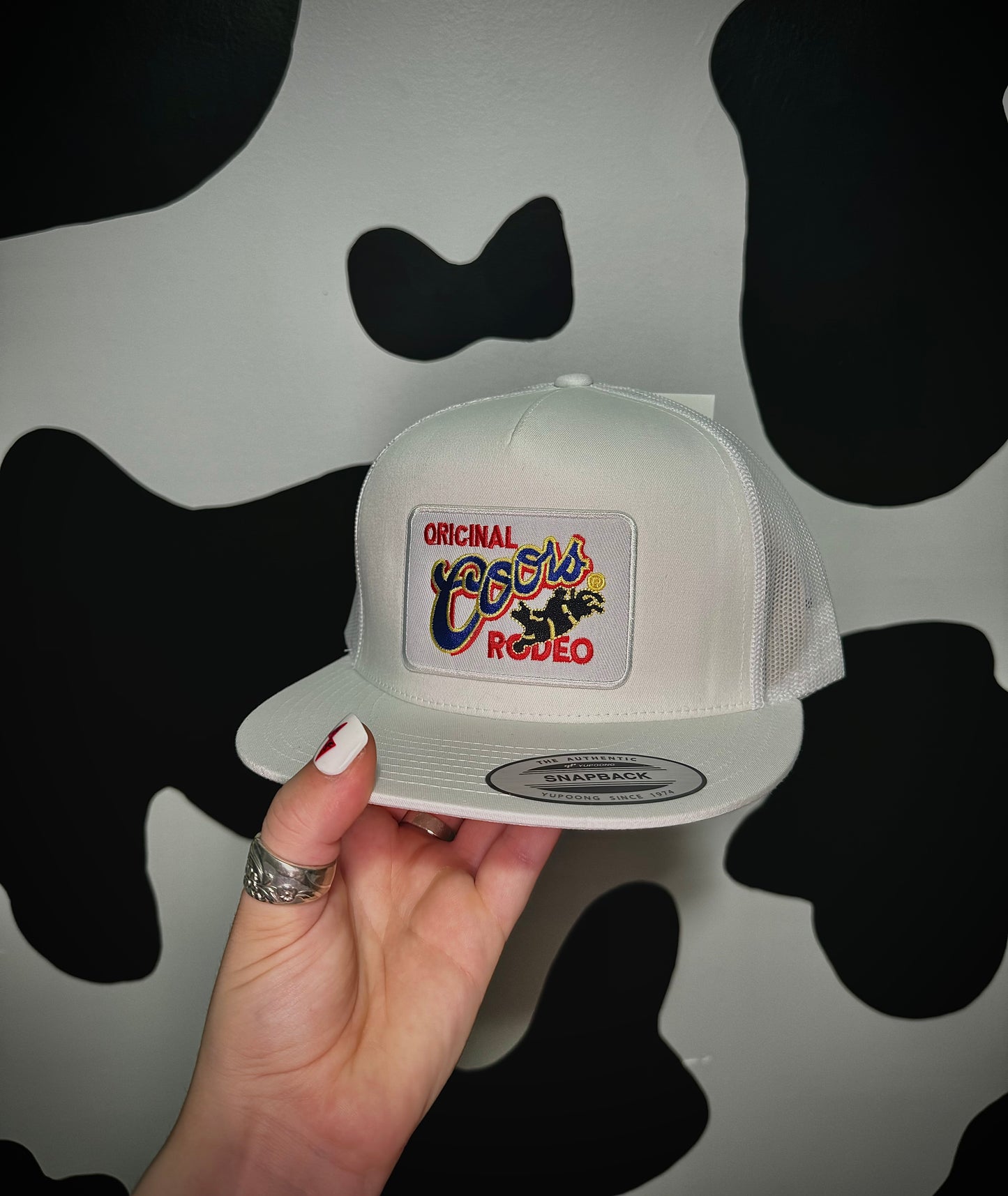 The Branded Roan - Original Coors Patch White Cap