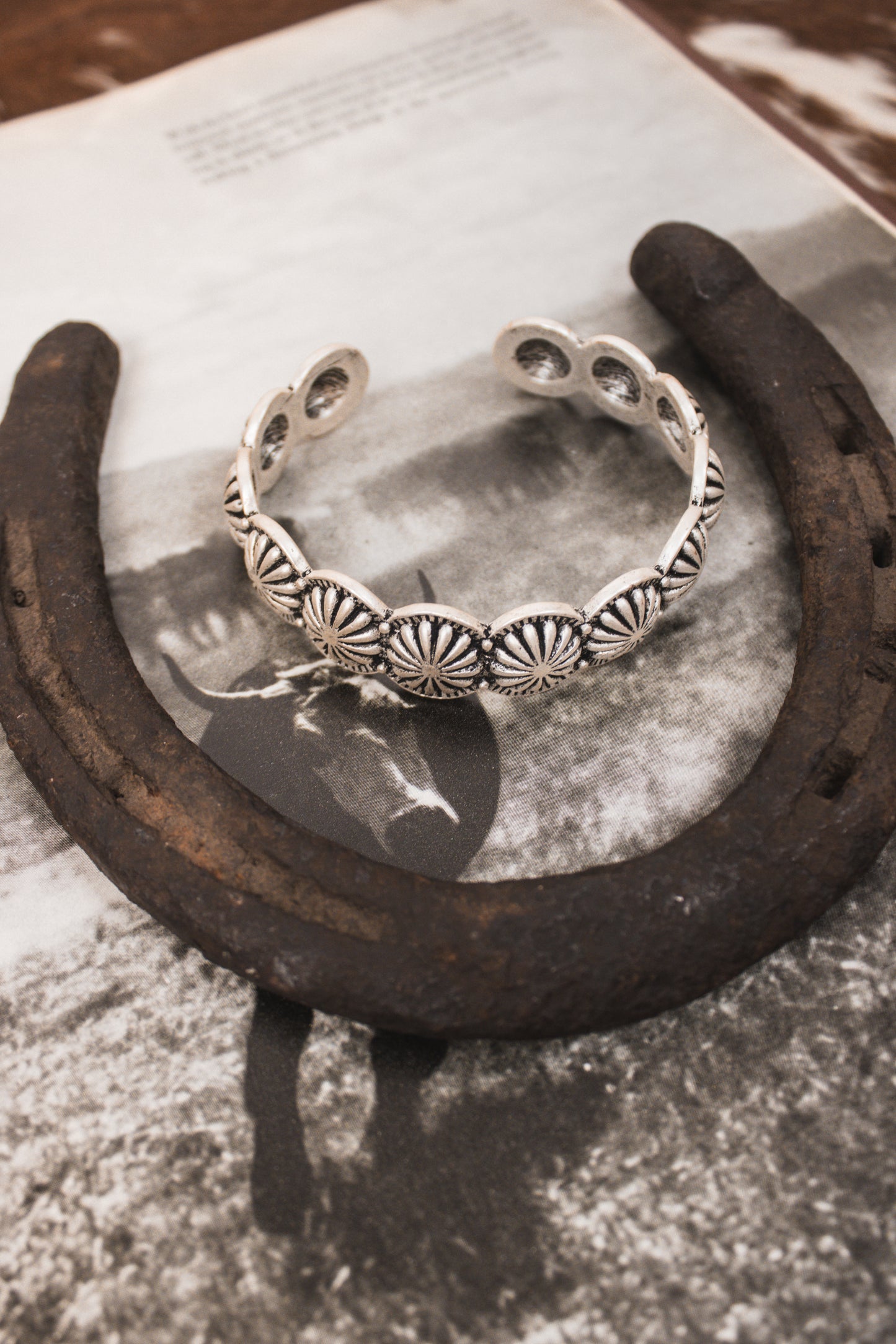 Silver Concho Braclet