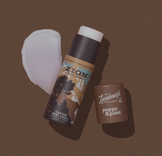 Poppy & Pout Zion Cactus Mint Chill Lip Balm