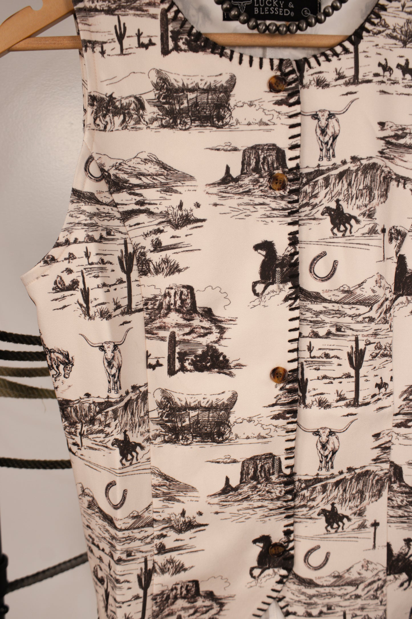 Western Contrast Vest