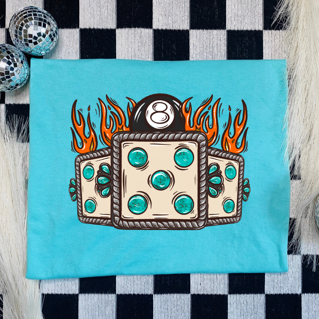 The Branded Roan - 8 Ball & Dice Tee