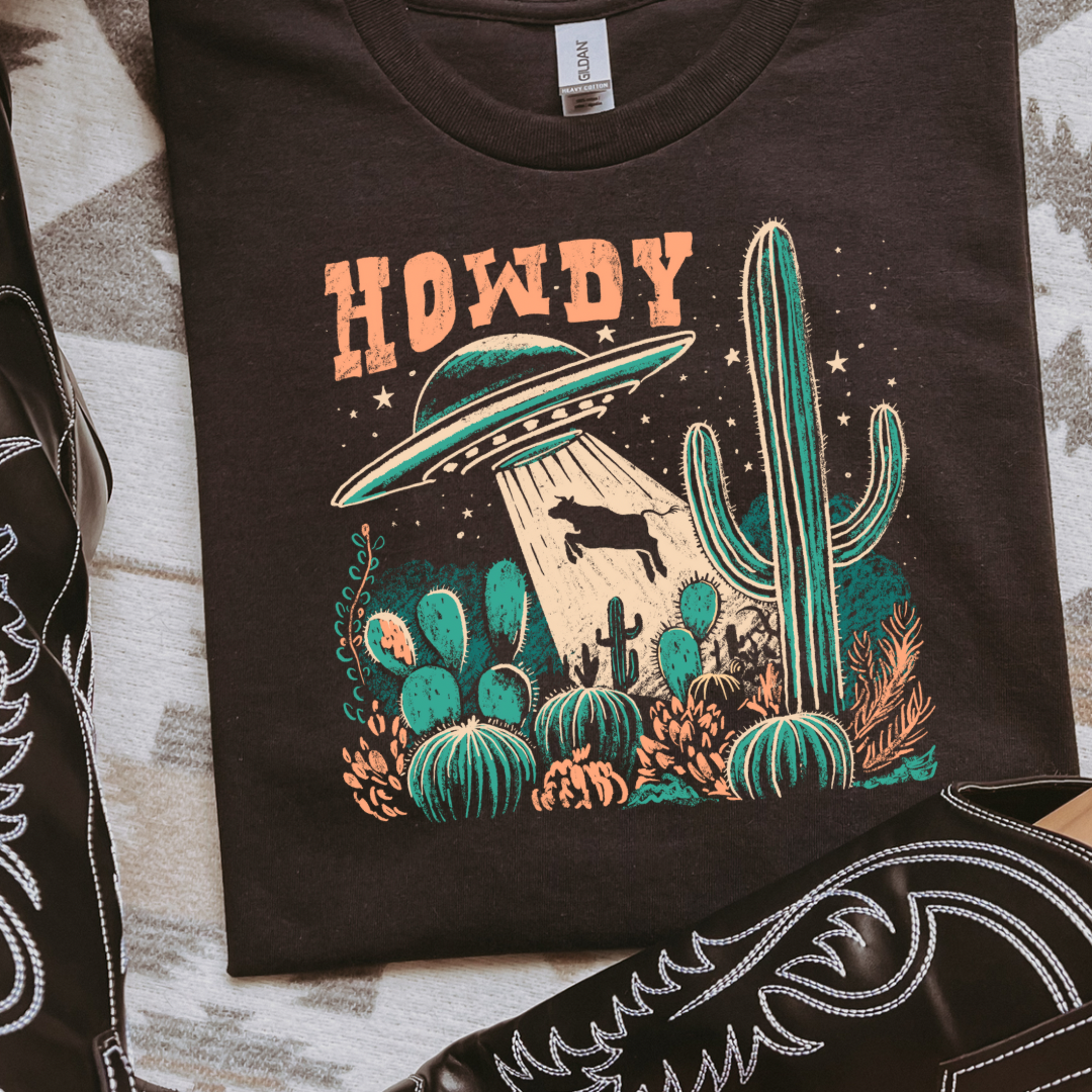 The Branded Roan - Howdy Space Tee