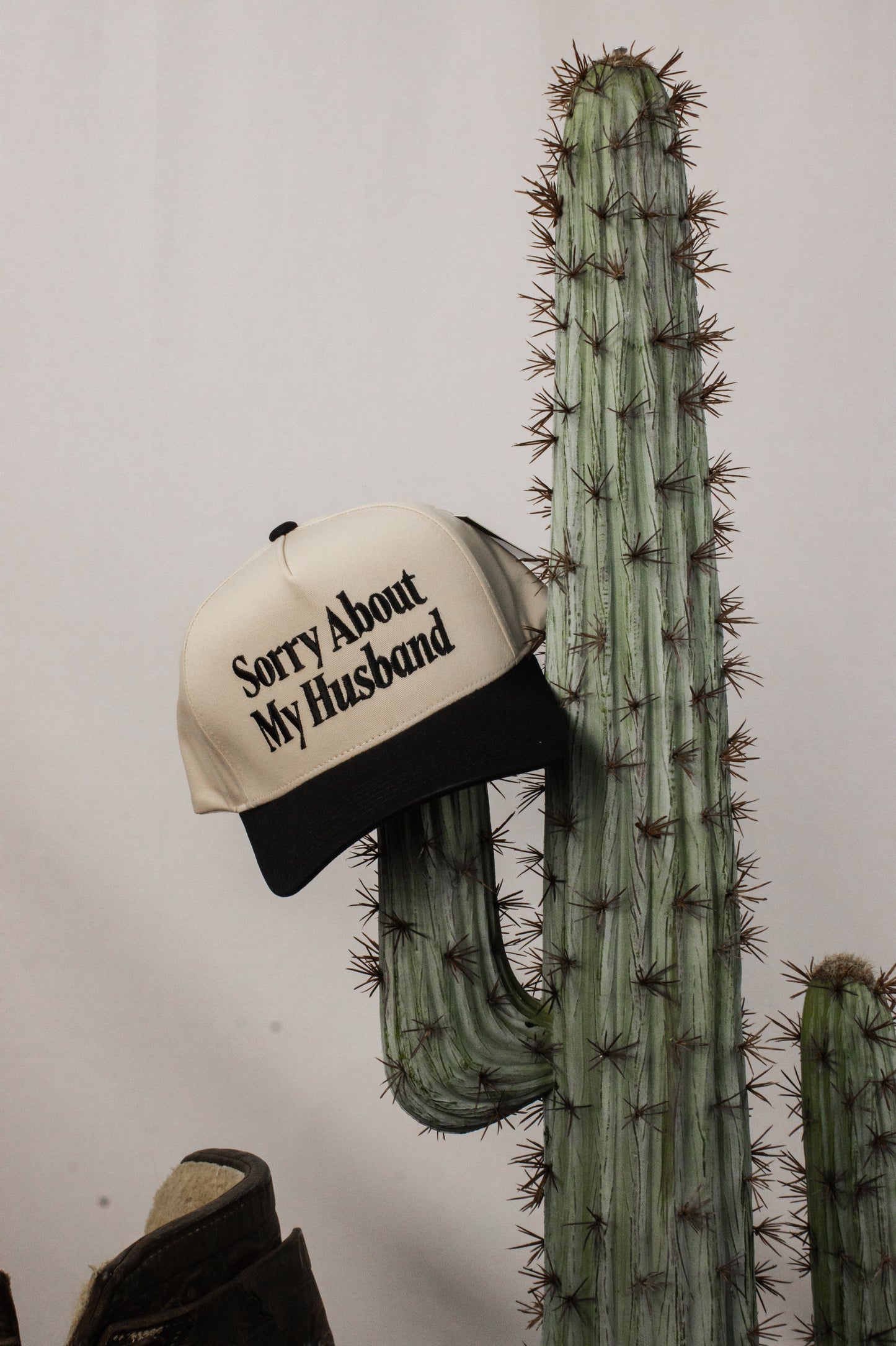 Black “Sorry About My Husband” Cap