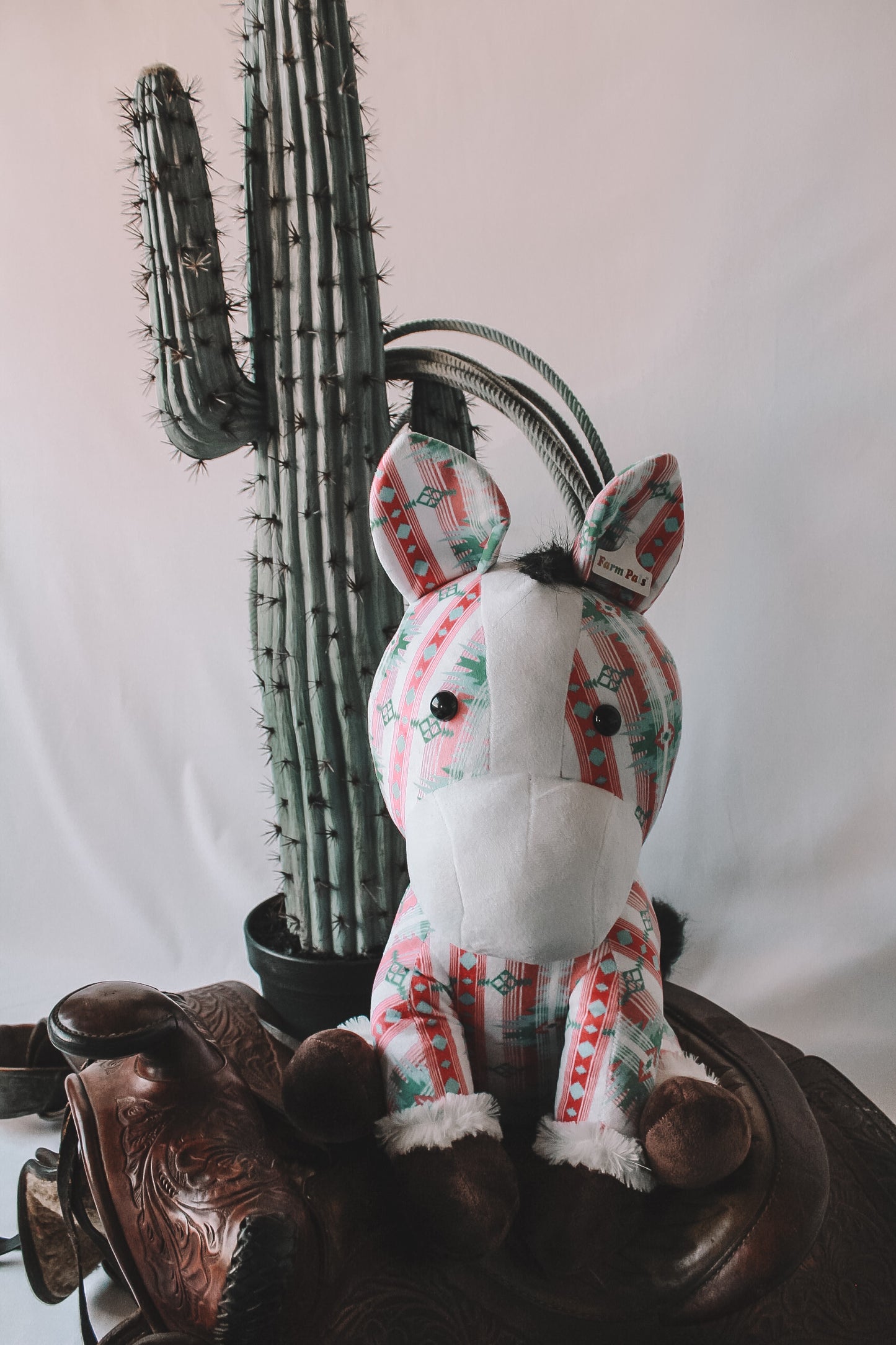 Pink & Turquoise Aztec Farm Pal