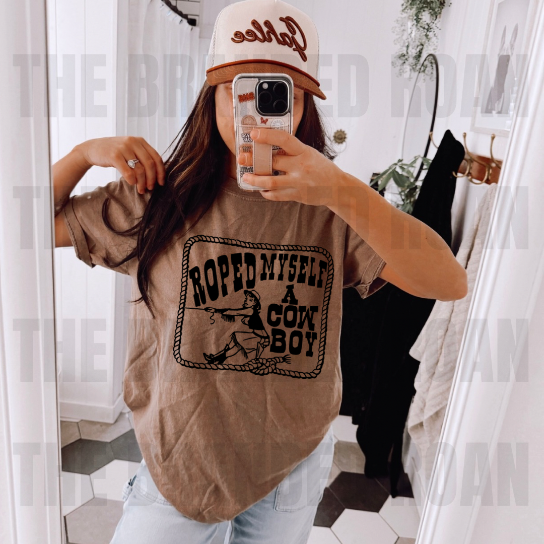 Roped Myself A Cowboy Tee