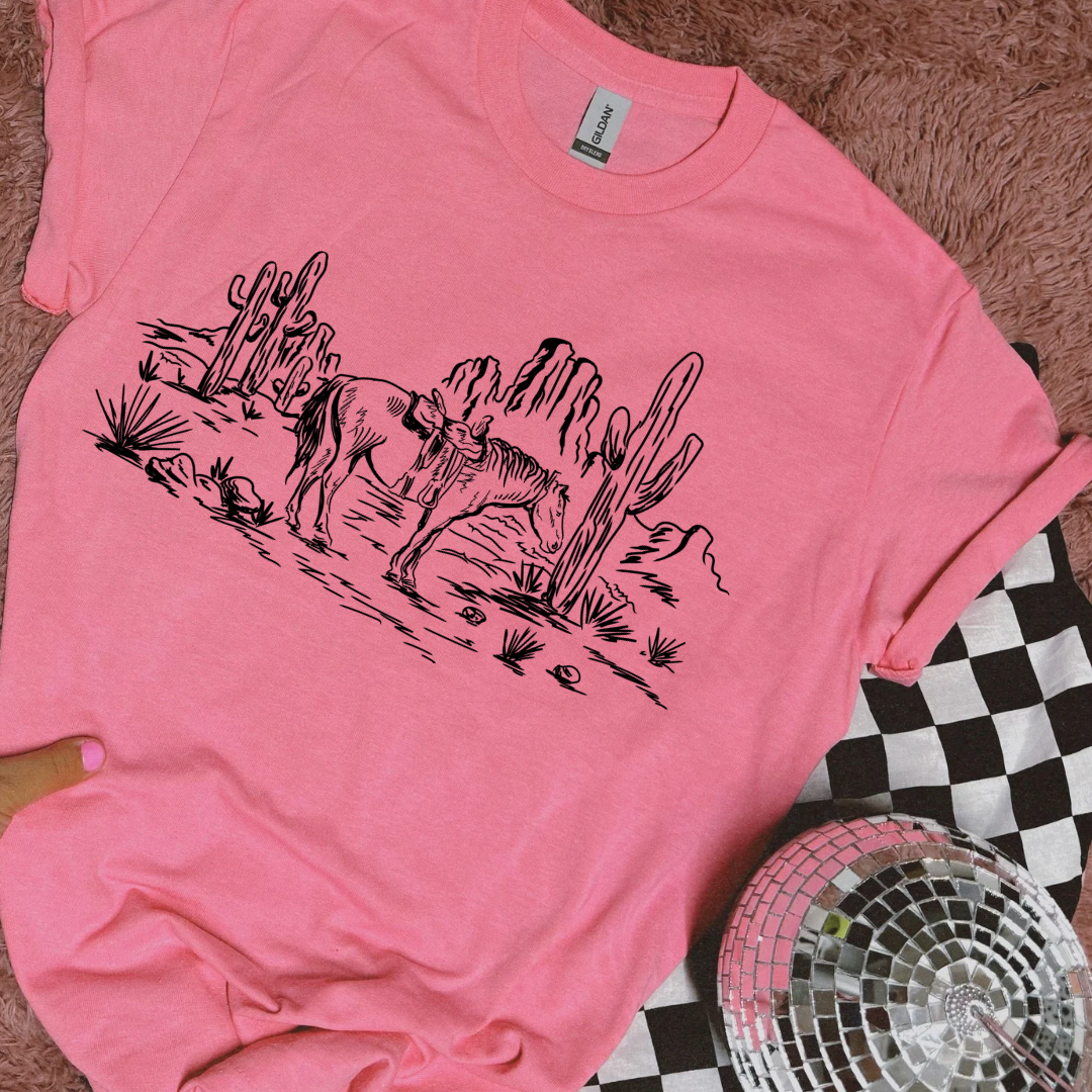 The Branded Roan - Horse Scene Tee