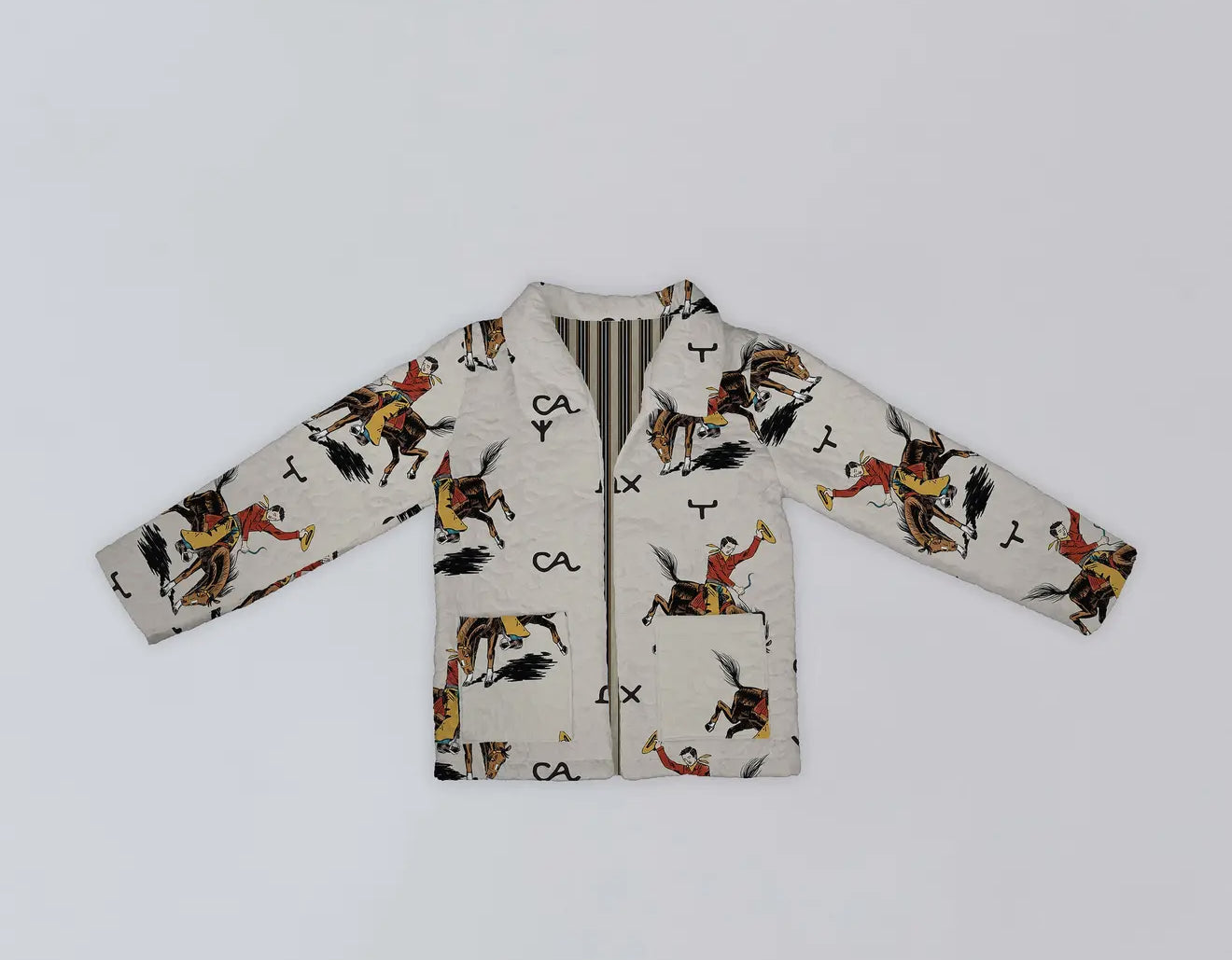 Ida Mae Lazy J Linen Quilted Jacket