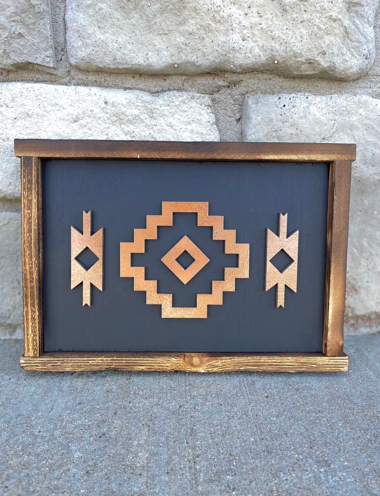 Twisted Iron - Black Aztec Sign