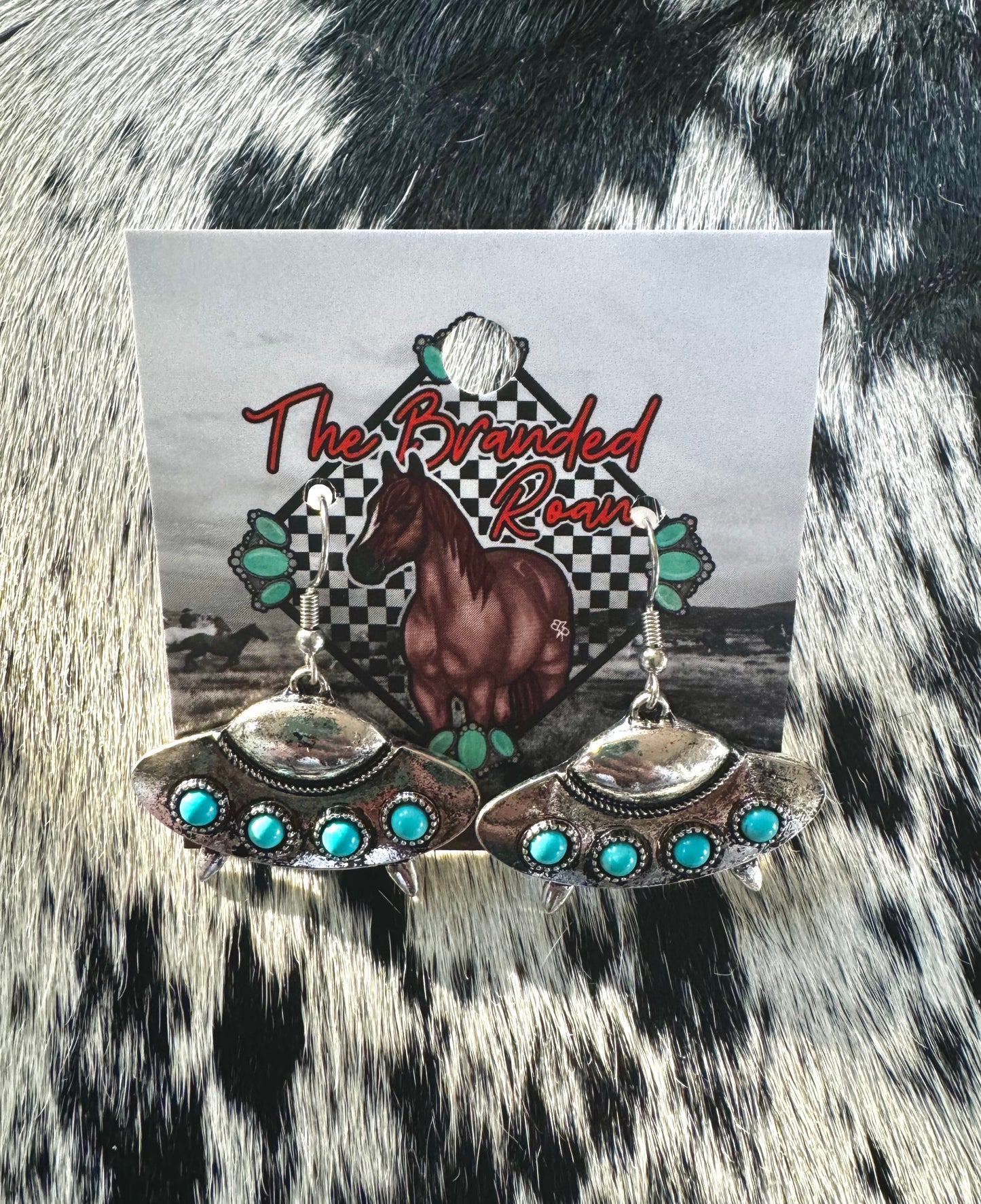 The Branded Roan - UFO Dangle Earrings