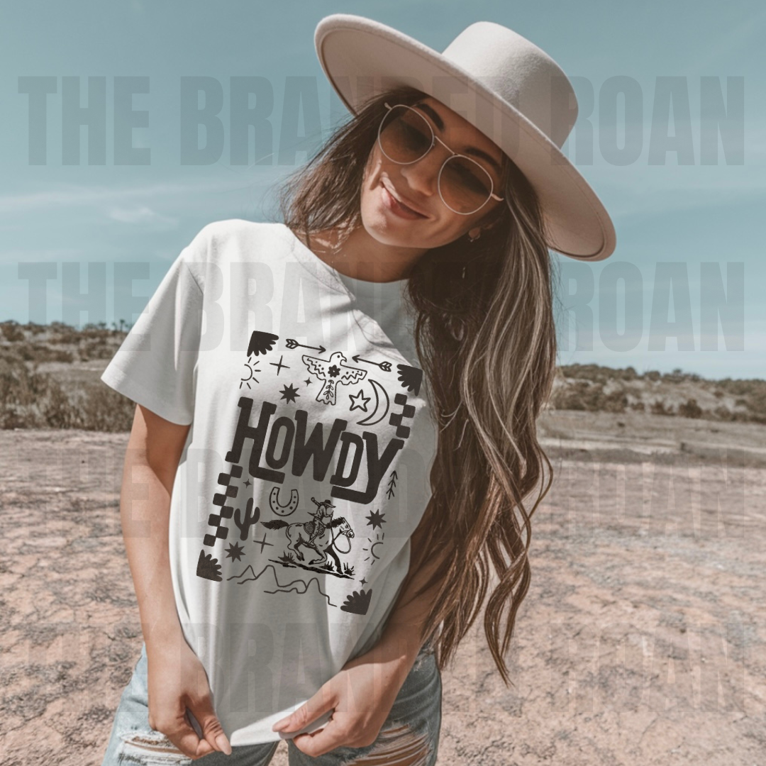 Boho Howdy Tee