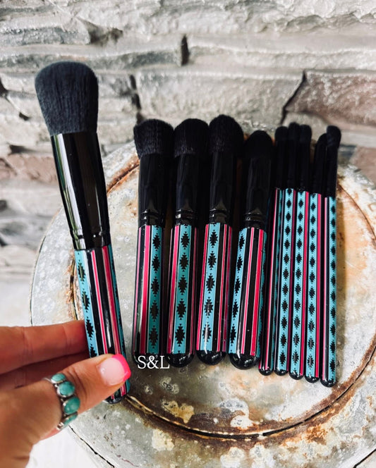 90’s Aztec Makeup Brush Set