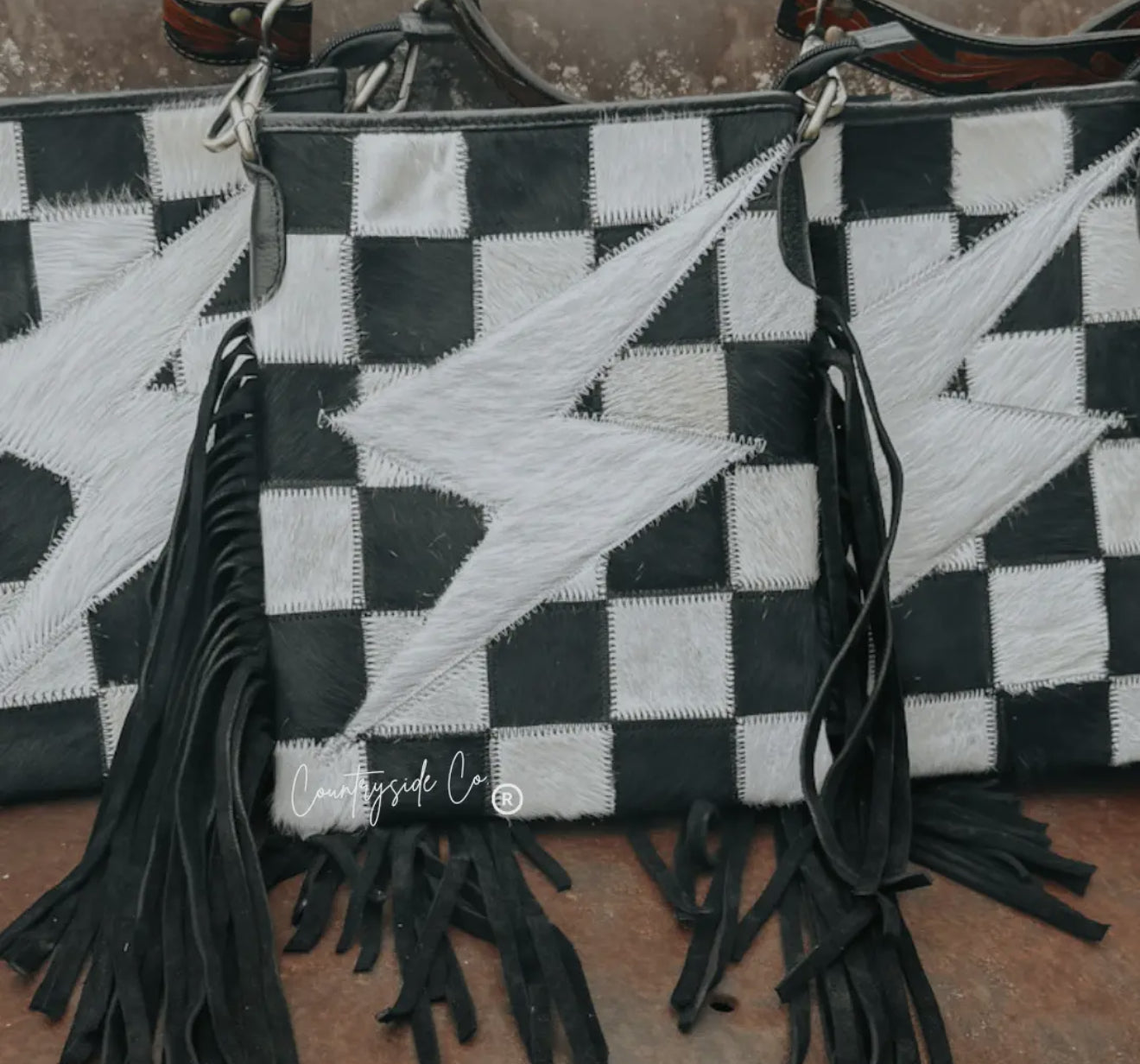 Checkered Bolt Bag