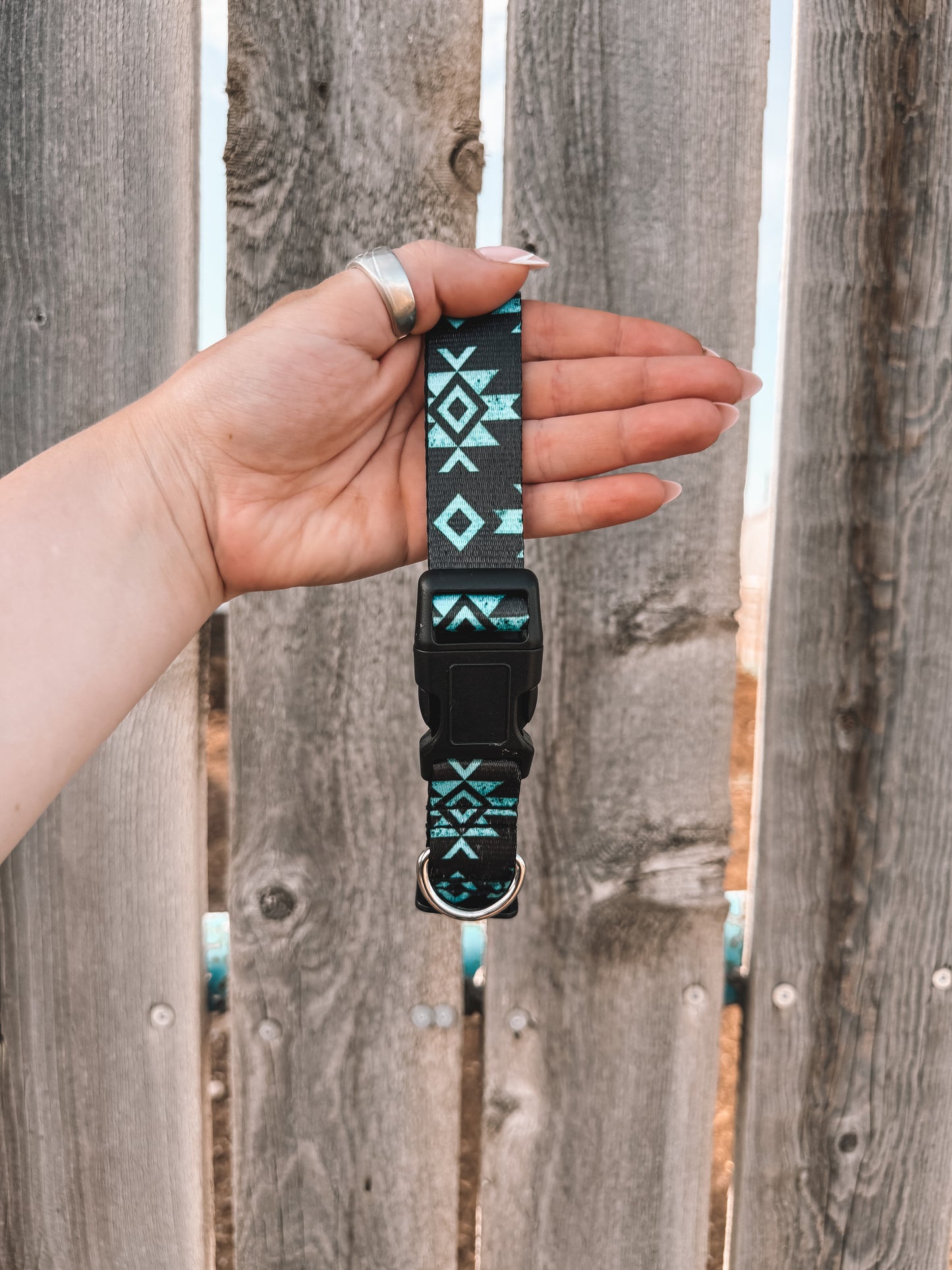 Turquoise Aztec Dog Collar