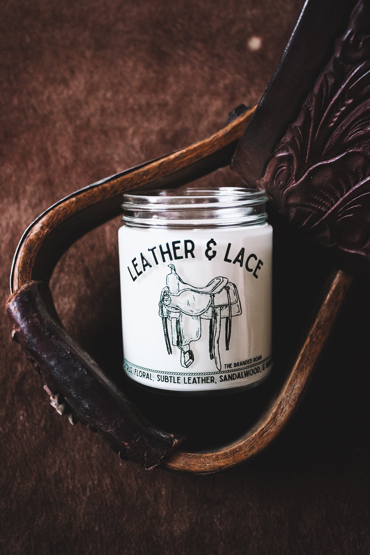 9oz Leather & Lace Candle