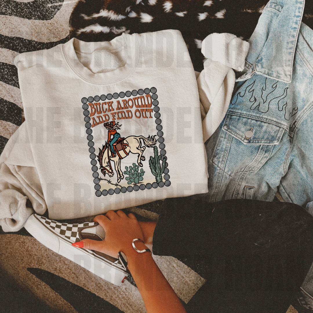 The Branded Roan - Buck Around & Find Out Crew