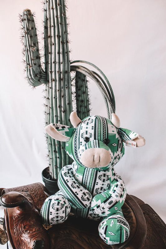 Turquoise & White Aztec Farm Pal