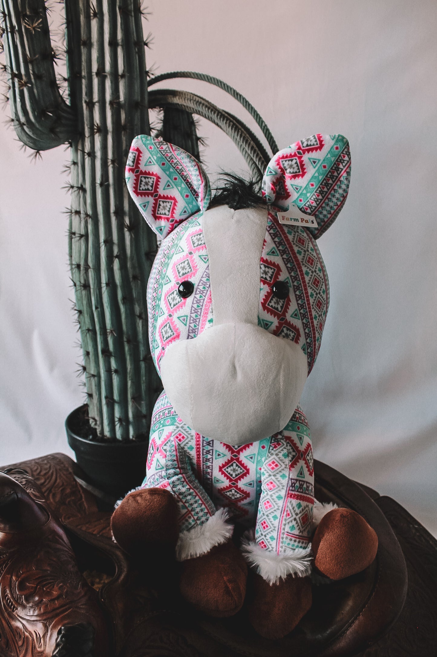 Pink & Blue Aztec Farm Pal