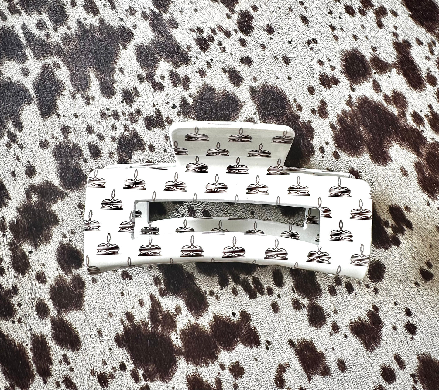The Branded Roan - Boot Stitch Claw Clip