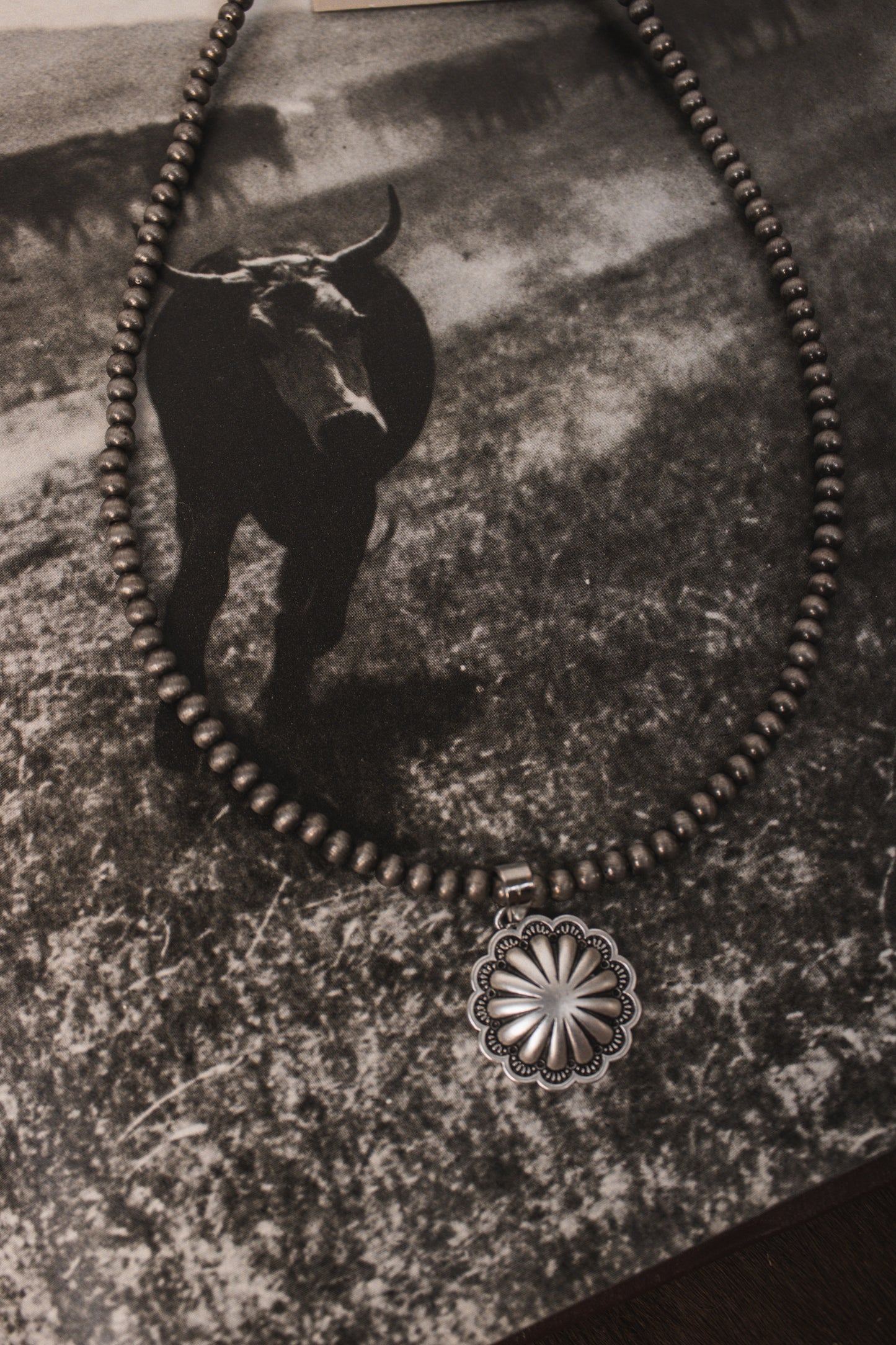 Concho Pearl Necklace