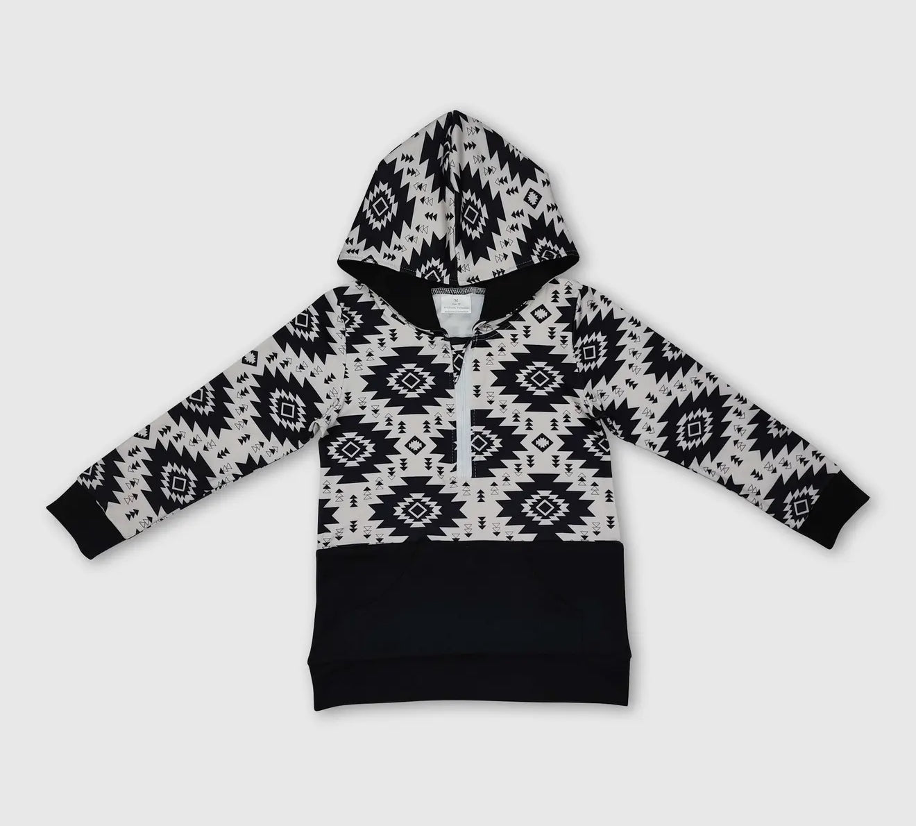 Black & White Aztec Hoodie