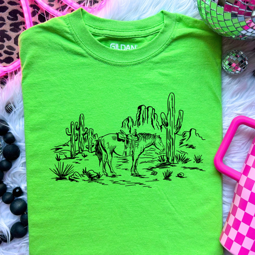 The Branded Roan - Horse Scene Tee
