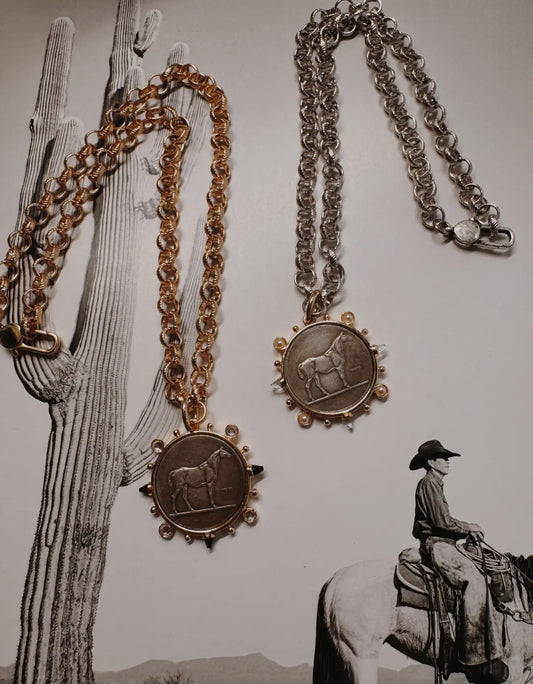 SILVER Cowpony Necklace