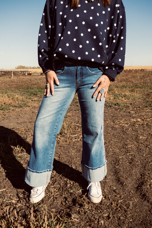 The Retro Cuff Jeans