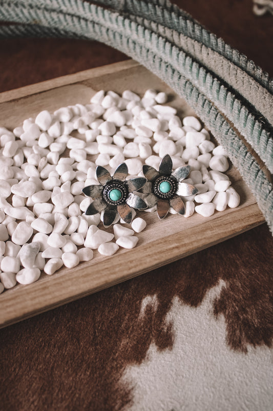 Faux Flower Earrings