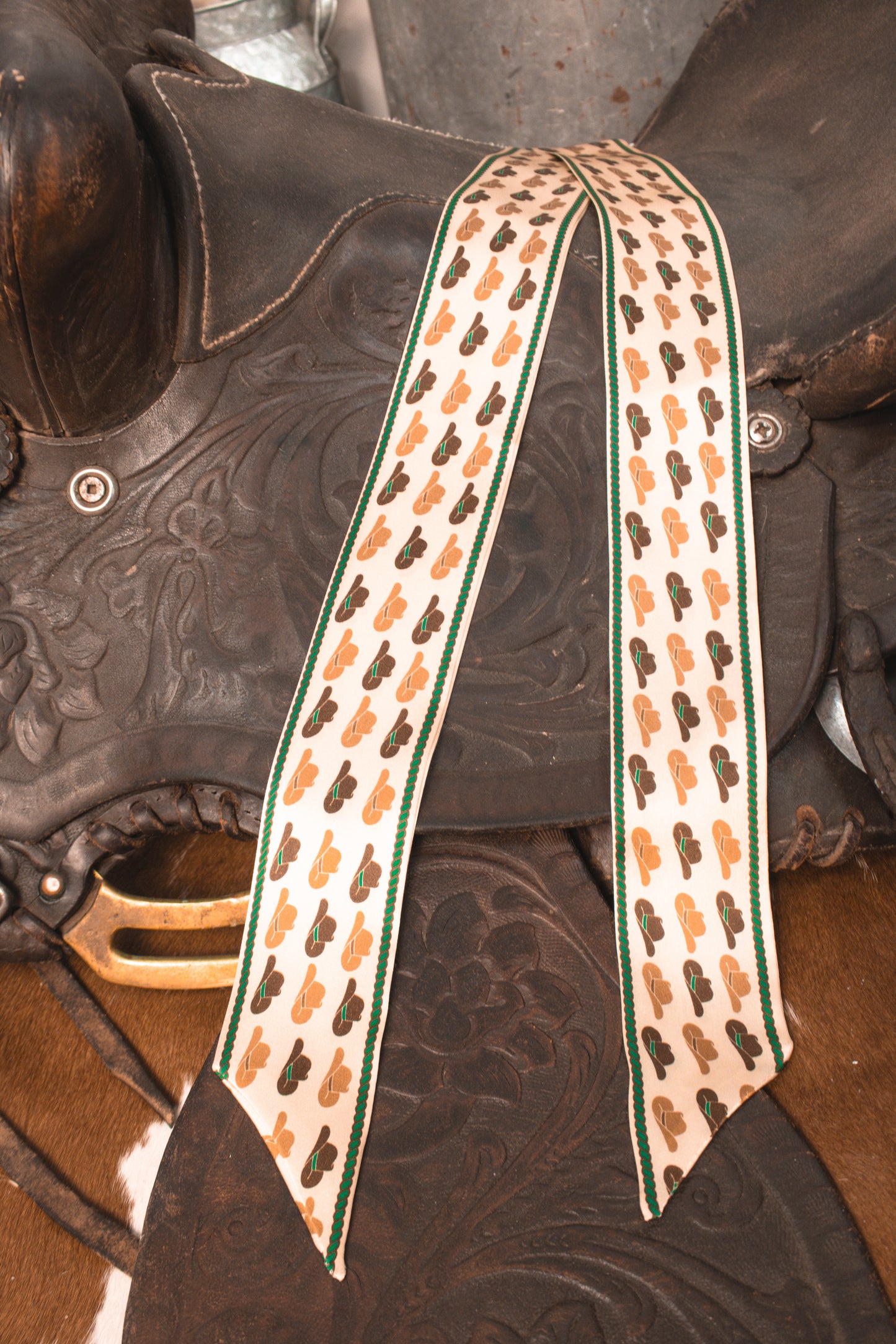 Silk Twilly W/ Cowboy Hats
