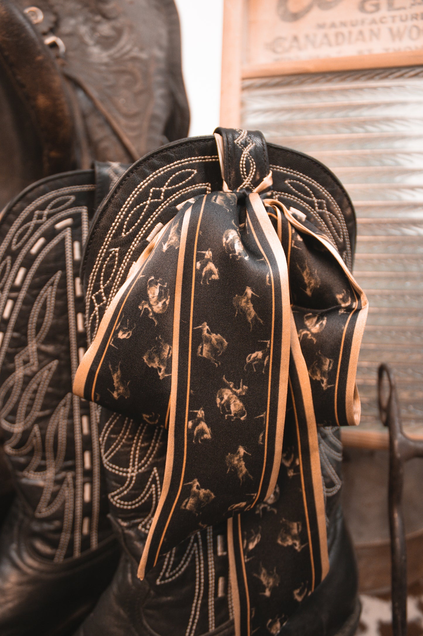 Black & Gold Broncs Twilly