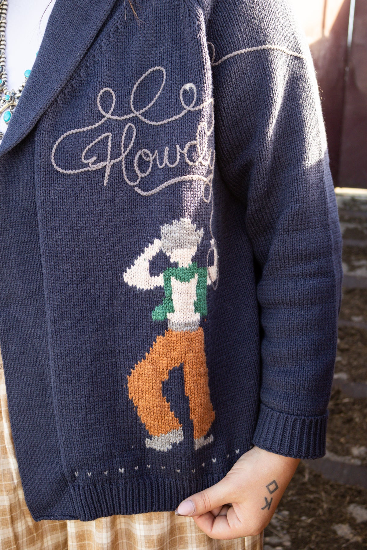 The Howdy Knit Cardigan - Navy
