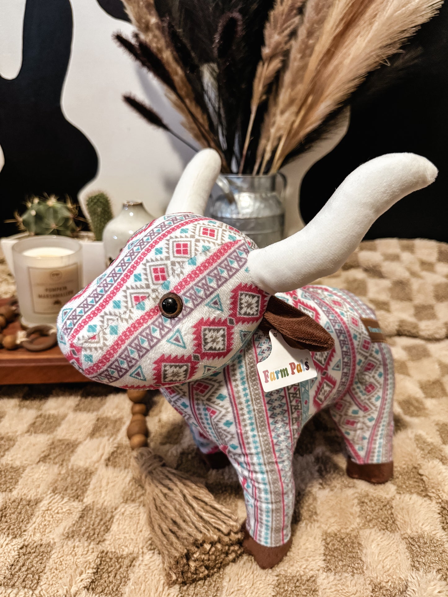 The Branded Roan - Pink & White Farm Pal