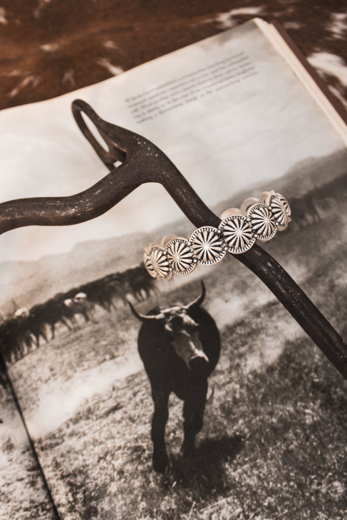 Silver Concho Braclet