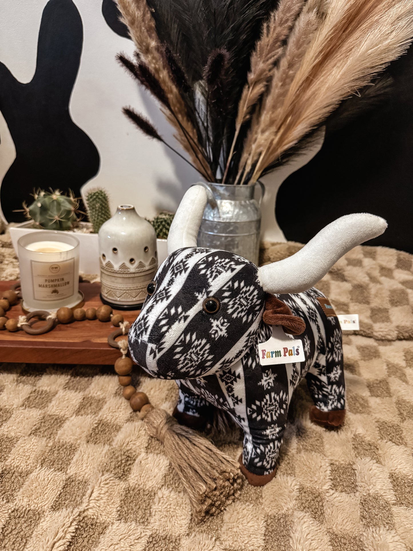 The Branded Roan - Black & White Farm Pal
