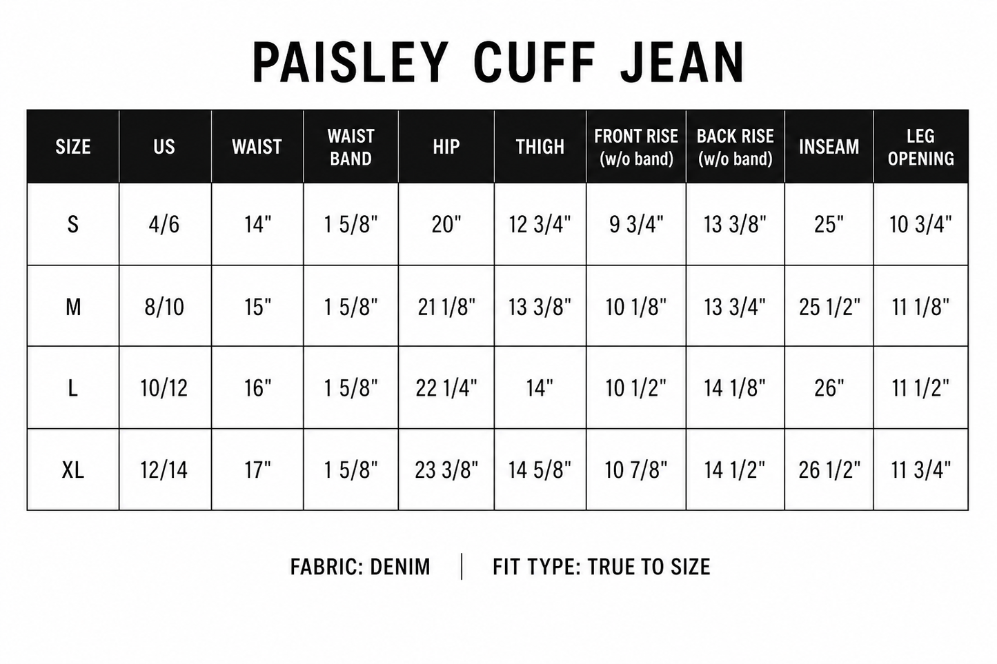 Paisley Cuff Jeans