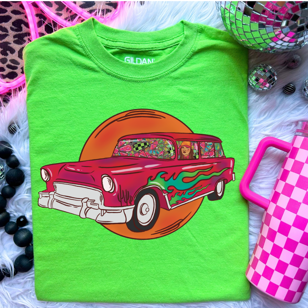 The Branded Roan - Turquoise Wagon Tee
