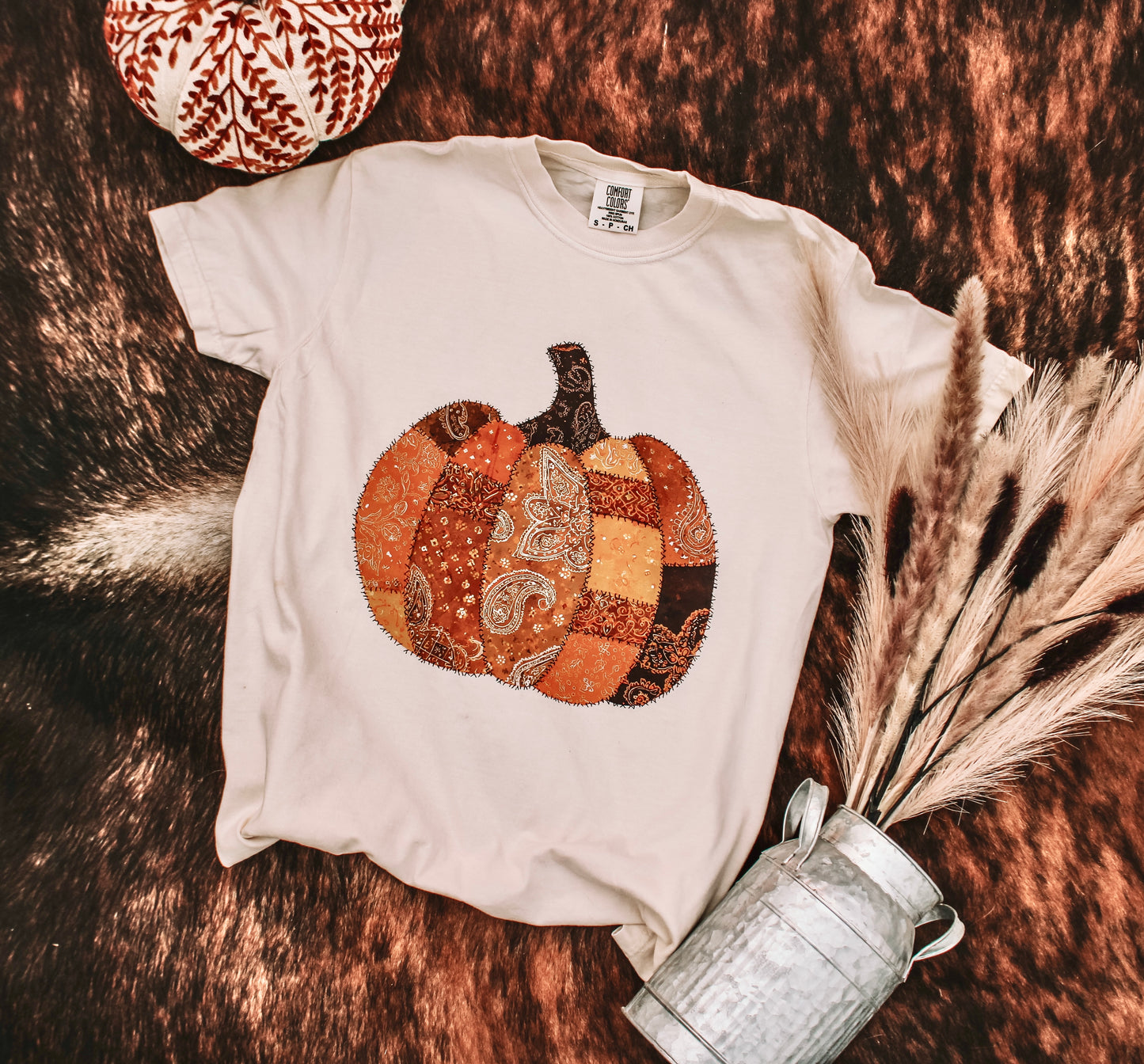 Patchwork Pumpkin Tee