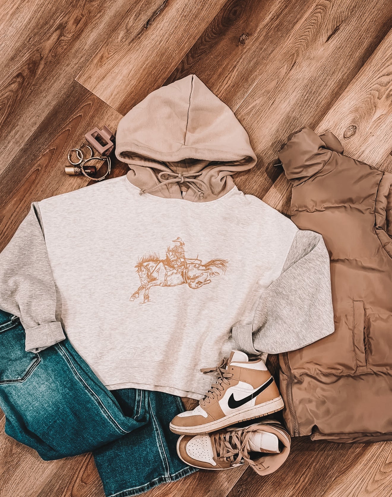 Tri Color Kick Your Heels Hoodie