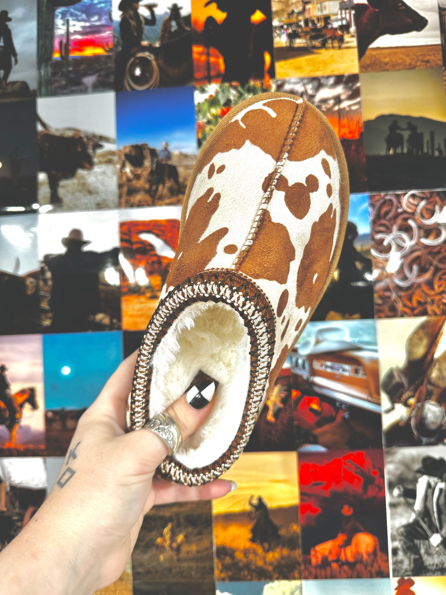 The Branded Roan - Tan & Cream Shoes/Slippers