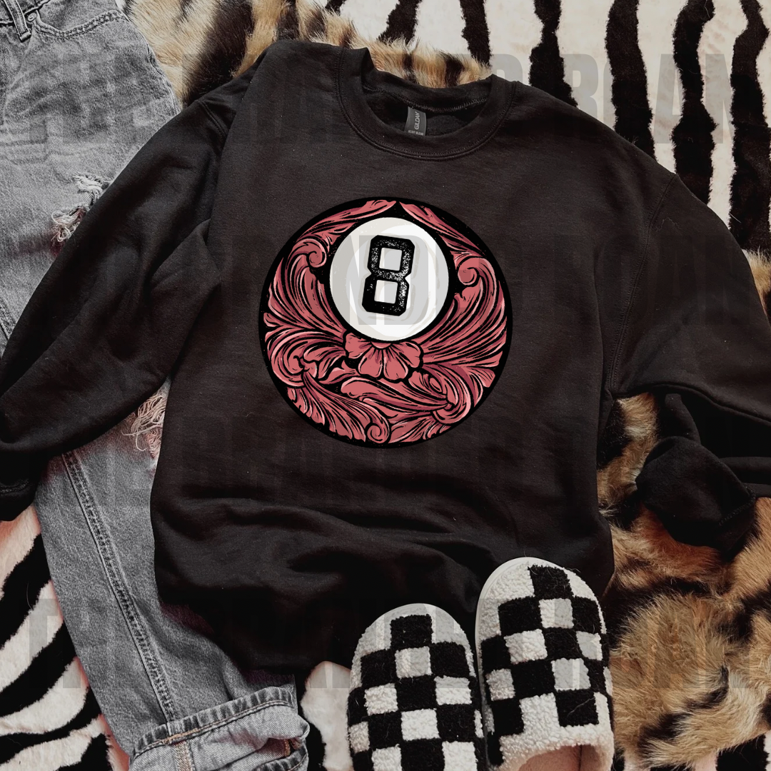 Pink Tooled 8 Ball Crew