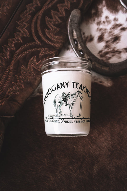 8oz Mahogany Teakwood Candle