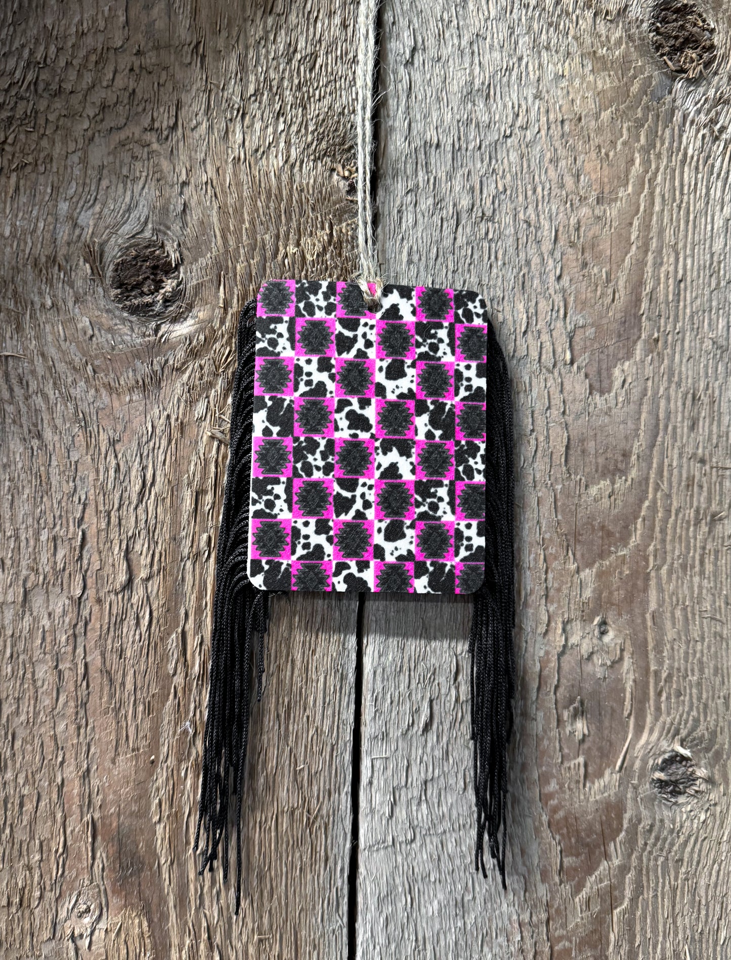 The Branded Roan - Cowprint Checkered Freshie