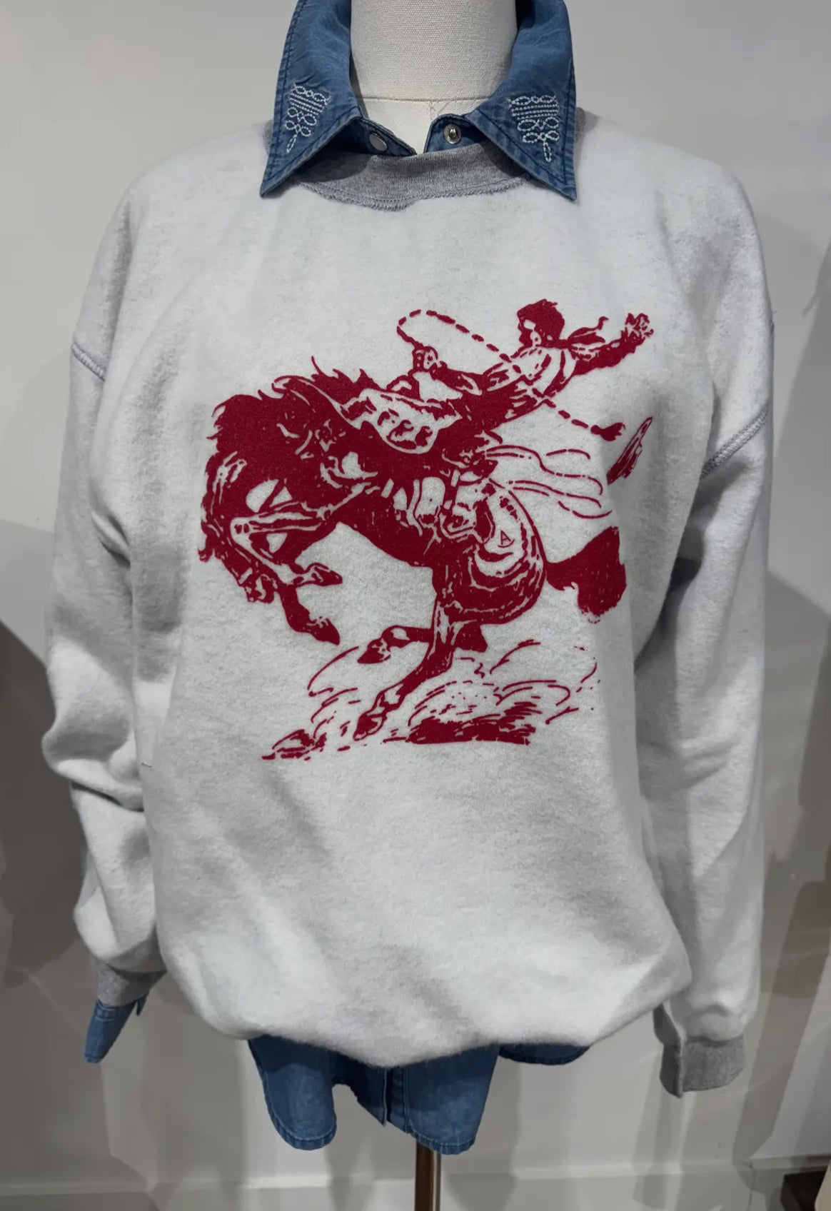 Roughstock Red Reversed Sweater