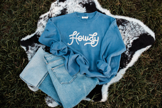 Howdy Round Neck Sweater