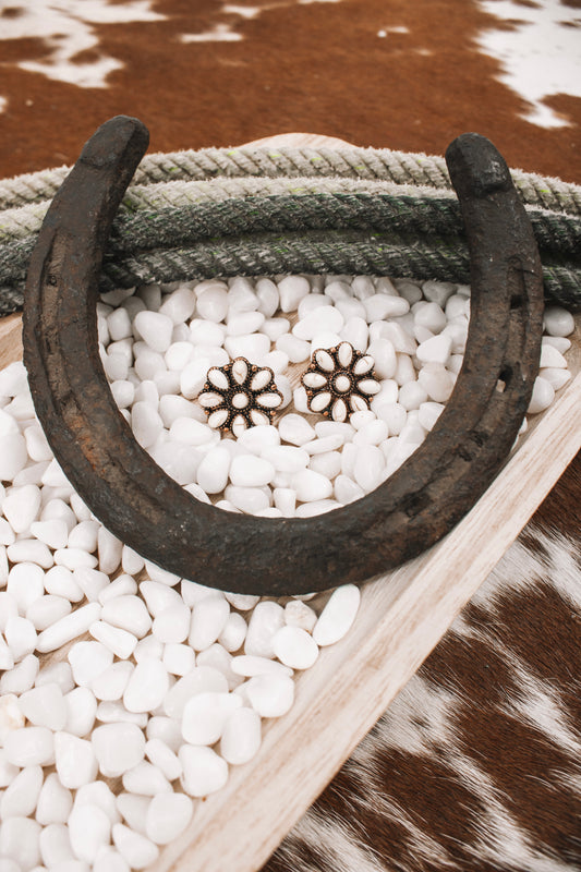 The White Quincy Earrings