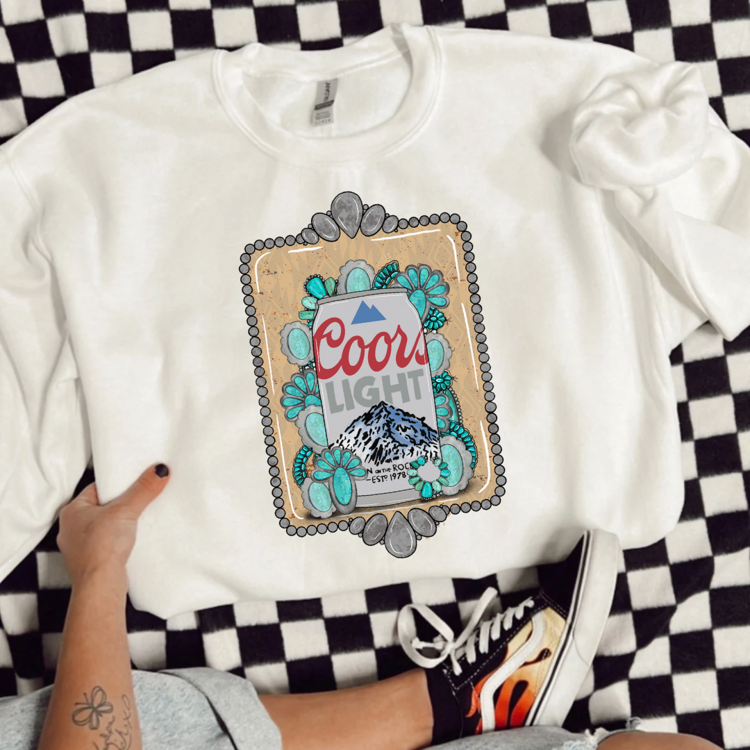 The Branded Roan - Coors Light & Turquoise Crew